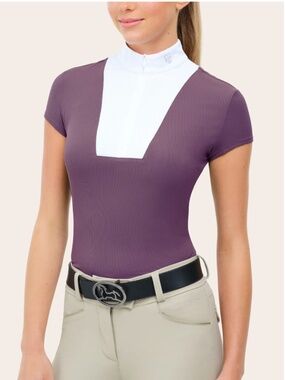 NWT R.J. Classics Celeste Show Shirt in Grape size Small